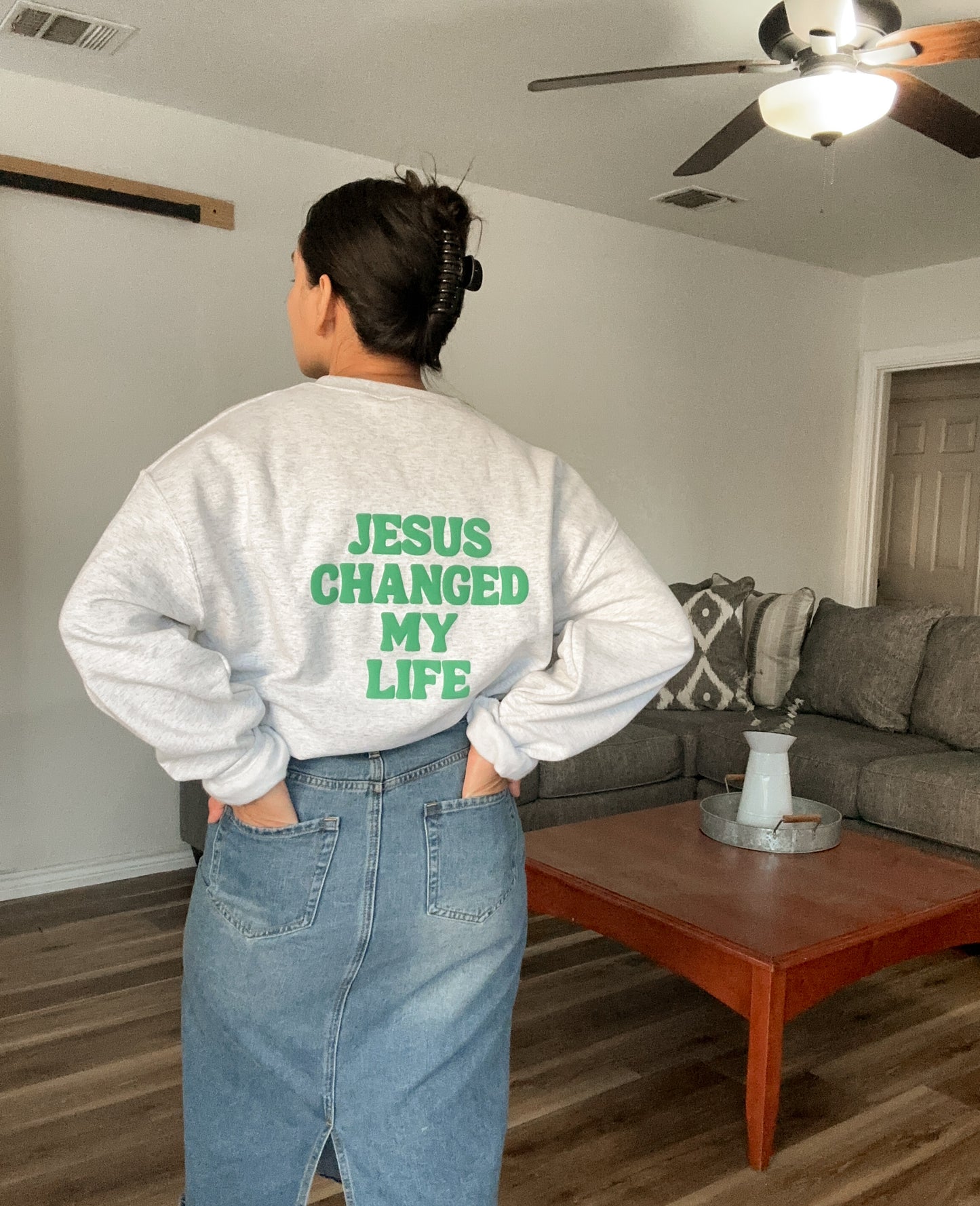 Jesus Changed My Life Crewneck